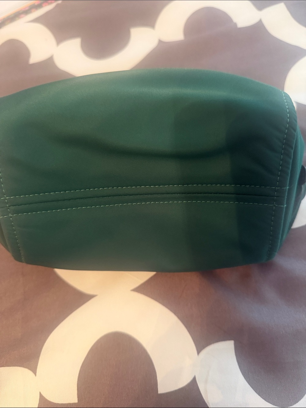 kate spade New York Emerald Green Cosmetic Pouch with Gold Hardware - Picture 3 of 4